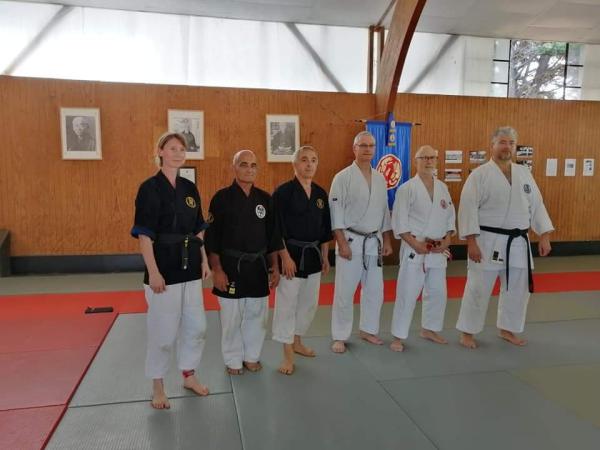 Lucie Trutt, Philippe Bourezg, Hervé Trutt Senseï, Paul-Patrick Harmant Senseï, Alain Floquet Senseï et Frédéric Floquet Senseï